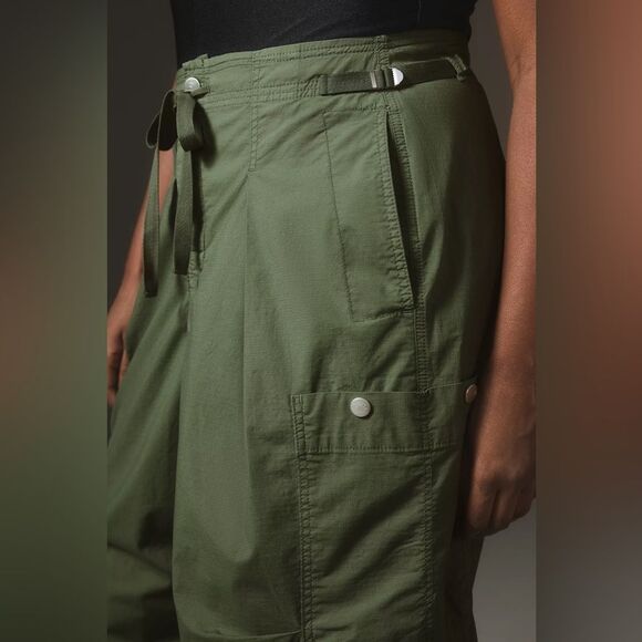 Anthropologie Pilcro Slouchy Fit Surplus Pants dark green Size 27p NWT in packag - Picture 10 of 12